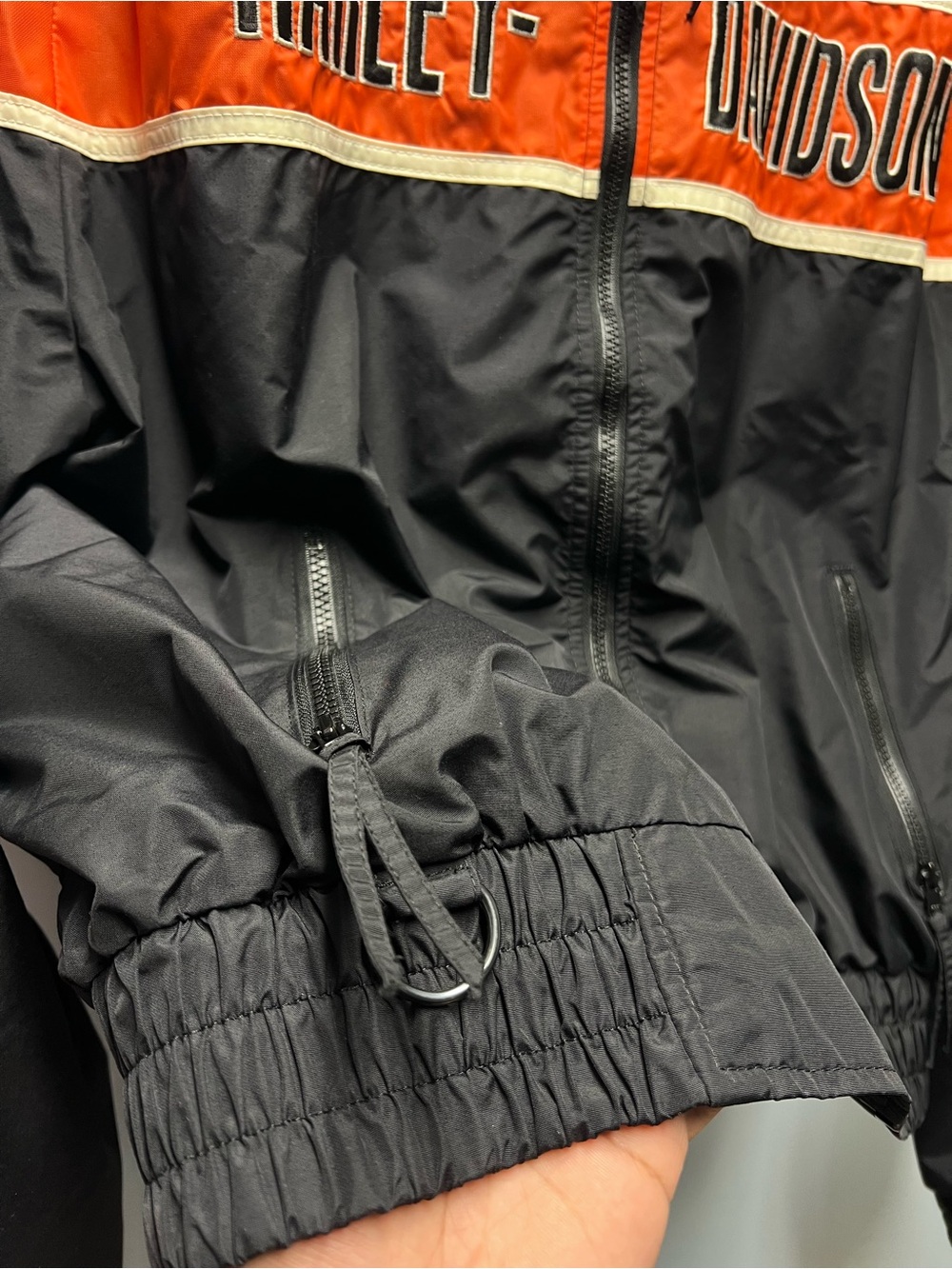 Harley-Davidson Men's Nylon Outer-Shell Zip-Up Racing Jacket - Picture 5 of 8